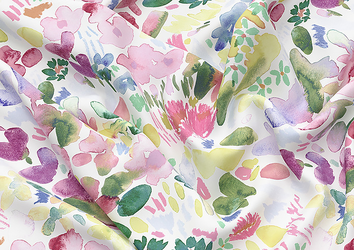 Bluebellgray Flora, Cerise - Made to Measure Curtains - Image 4